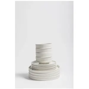 Set de vaisselle 12 pièces en porcelaine blanche Dune - Serax