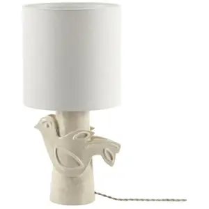 Comparateur de prix : Lampe à poser colombe en grès vitré blanc 52cm Paloma - Serax