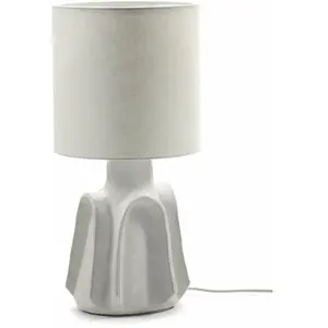 Serax BILLY-Lampe à poser céramique et lin H53cm