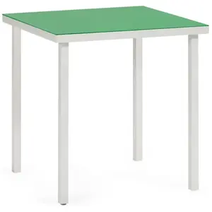 valerie objects - Table carrée Alu - Vert - Aluminium - Designer Mulle... pas cher