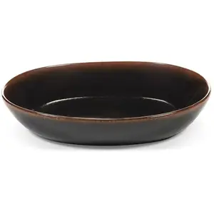 Serax - Assiettes creuses Out of lines, Uncharted - Set de 2 Marron MVendu parsmallable