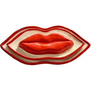 Serax - Plats de service, Wouter & Hendrix - Set de 3 Rouge taille uni... pas cher