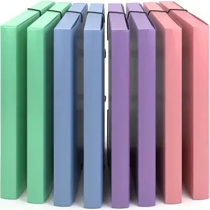 ACROPAQ- 8 x Chemise à Élastiques et à 3 Rabats A4- Jusqu'à 200 pages, Dos 3 cm- Chemises cartonnées, Range Document- 245x325x30 mm pas cher