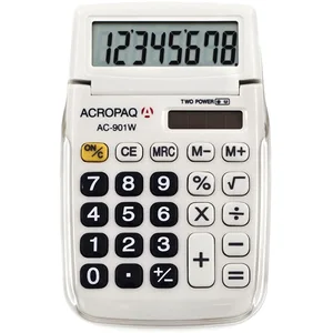 ACROPAQ AC901WH calculatrice de poche blanc pas cher