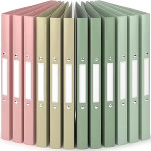 ACROPAQ 12 x Classeur A4 2 Anneaux- Jusqu'à 100 feuilles, Dos de 2,5 cm- Souple et Durable- Résisitants à l'eau- Pastel pas cher
