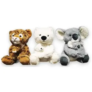 Soft Friends Peluche tendre de Maman et Bébé animaux sauvages pas cher