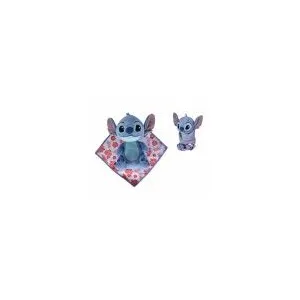 Peluche Simba Disney Stitch Et Doudou Bleu 25 cm 651DIS087 pas cher