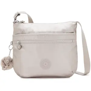 Comparateur de prix : Kipling ARTO Sac à bandoulière de taille moyenne, Metallic Glow (Argent)