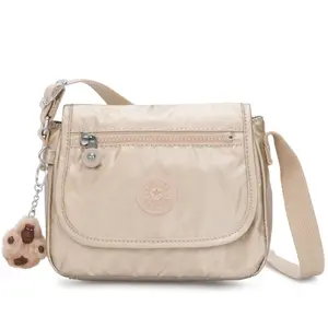 Kipling Sac Bandoulière Sabian U Starry Gold Met Doré Petit Femme 100%... pas cher