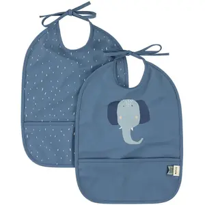 Trixie Slabbertjes Waterproof set van 2 Mrs. Elephant pas cher