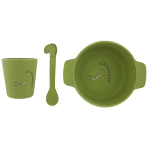 Comparateur de prix : Trixie Coffret repas en silicone Mr. Dino (3 pièces)