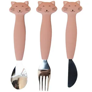 Trixie Set de 3 couverts en silicone Mrs. Cat (3 pièces) pas cher