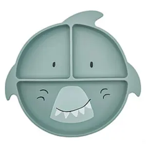 Trixie Assiette à compartiments en silicone Mr. Shark