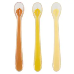 Cuillères d'alimentation pour bébé  3-pack Mr.Lion
