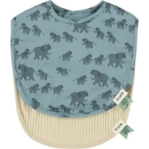 Trixie Lot de 2 bavoirs de naissance Enchanting Elephant pas cher