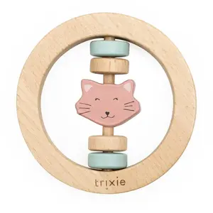 Comparateur de prix : Trixie Hochet en bois rond Mrs. Cat