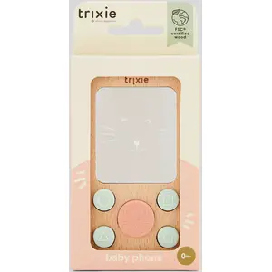 Comparateur de prix : Trixie Jouet d'activités téléphone en silicone et bois Mrs. Cat