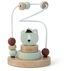 Trixie - Noeud de motricité en Bois - Motif Ours Polaire - Mr Polar Bear Mint pas cher