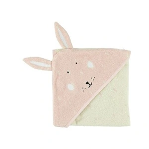 Trixie serviette de bain Mrs. Rabbit75 x 75 cm coton bio rose pas cher