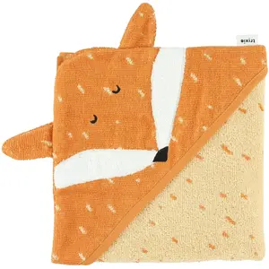 Trixie serviette de bain Mr. Fox75 x 75 cm coton bio orange pas cher