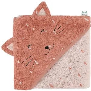 Cape de bain bébé Mrs. Cat - 75 x 75 cm - Trixie pas cher