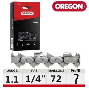 Comparateur de prix : Chaine Oregon tronçonneuse Stihl 1/4 1.1 mm 72 dents