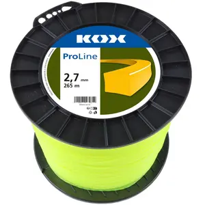 KOX - Fil carré pour débroussailleuse ProLine, épaisseur : 2,7 mm, lon...