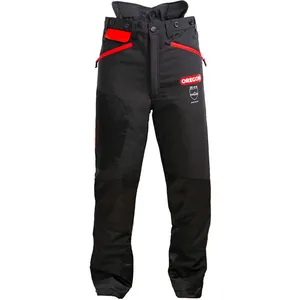 Pantalon anti-coupures Oregon Waipoua Noir/Rouge m pas cher
