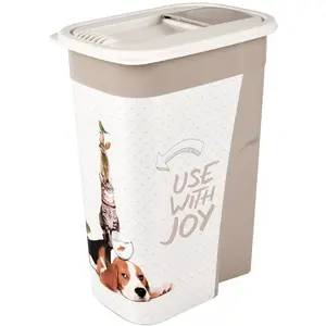 Conteneur alimentaire pour chien rectangle Flamingo June TU pas cher