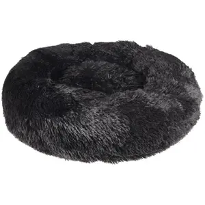 Comparateur de prix : Flamingo Coussin pour Chien Krems Donut Rond Noir - diamètre 50cm