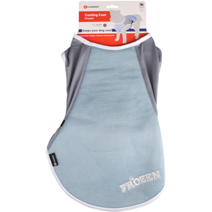 Comparateur de prix : FLAMINGO - Frozen Cooling Coat Grey Length 45 cm Diameter 56-76 cm for Dogs - FL-519549
