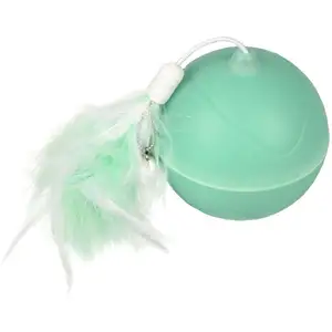 Flamingo JCHAT LED Balle Magic MECHTA 2 in 1+USB+Plumes Vert 7CM pas cher