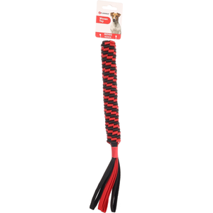 Jouet Chien - Flamingo Jouet Movas Bâton tissé Rouge et noir - 40 x 3,5 cm pas cher
