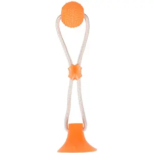 Jouet Chien - Flamingo Balle avec ventouse Orange - 10 x 10 x 42 cm pas cher