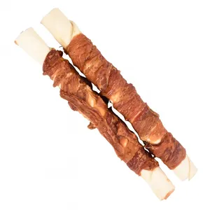 Comparateur de prix : Flamingo Friandise 2 bâtons a mâcher ø 4 cm x 25 cm au canard 240 g pour chien