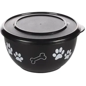 Comparateur de prix : Gamelle Chien - Flamingo Ecuelle avec couvercle Kena Noir - Ø 15 cm