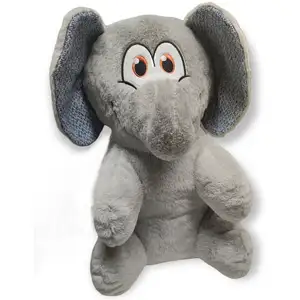 Peluche Henny Éléphant gris hauteur 38 cm jouet pour chien Flamingo pas cher