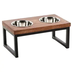 Comparateur de prix : Gamelle pour la nourriture et d'eau pour chien rectangle Flamingo Duo Dinner Tommy TU