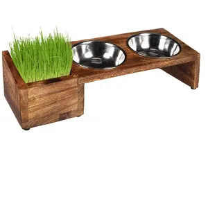 Comparateur de prix : Gamelle Flamingo Lela avec bac d'herbe à chat - 2 x 375 mL
