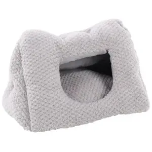 Comparateur de prix : FLAMINGO Lit rectangulaire pour chat et petits chiens en peluche gris
