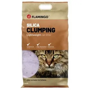 Flamingo Litière Pour Chat Silica 5l pas cher