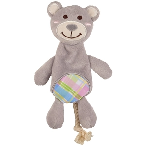 Jouet Chien - Flamingo Peluche ours avec corde Gris - 22 x 8 x 3 cm pas cher