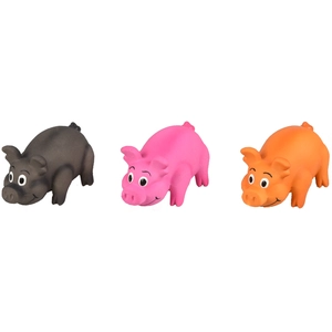 Jouet Chien - Flamingo Cochon en latex x1 - 11 x 6,5 x 5 cm - coloris ... pas cher
