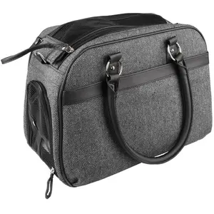 Comparateur de prix : Sac de transport pour chien Flamingo Justine Gris 44x23x32 cm 518615