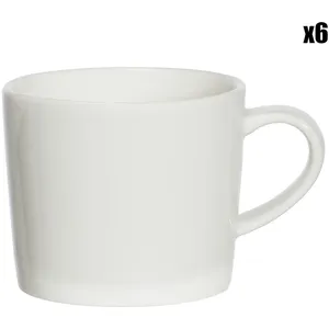 Cosy & Trendy Lot de 12 Tasses en Porcelaine, blanc, D6,3 cm pas cher