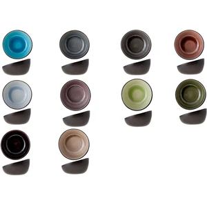 Cosy & Trendy - 12 Bols ovales assortis multicolores - 16.3x16x9 cm T.U