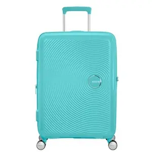 Valise American Tourister Soundbox 4 roues Extensible 67 cm Bleu pas cher