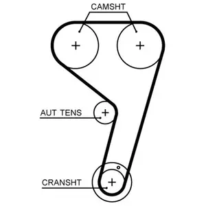 Kit De Courroie De Distribution K02t354hob Gates Ford Gates K02t354hob pas cher