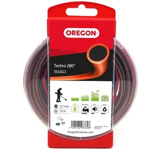 Comparateur de prix : Oregon 564843 Fil de coupe rond Techni 280°, 2,7 mm, 15 m