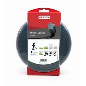 Comparateur de prix : Fil de debroussailleuse etoile nylium ø 2,4 mm / 90 m oregon